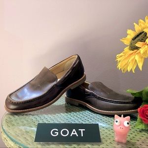 UGG Via Ponte Brown Leather Loafers Size 7.5